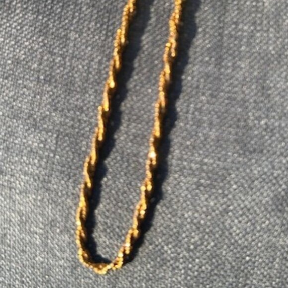 Diane Von Furstenberg DVF 2-Strand Copper Metallic Beaded NECKLACE/CHOKER - Picture 5 of 10